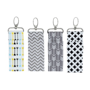 Modern Eco-Friendly Lipstick Pouch with Key Chain Single <b>Lady</b> Style Beauty Accessory Bag Portable Open Closure - Product Image 2