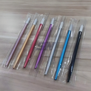 Porte-stylo métallique PMU pour microblading, outil de micro-shading et de dégradé pour l'utilisation avec une aiguille à effet poil à poil pour sourcils - Product Image 2