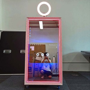 Producto innovador Gold Spark Light Magic Mirror Photo Booth Alquiler con lámpara de luz de relleno Manual - Product Image 5
