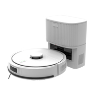 Robot Vacuum Cleaner Otomatis Basah Kering Navigasi Laser Filter HEPA Bertenaga Baterai untuk Penggunaan Rumah Tangga dan Hotel