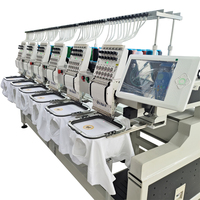 Machine à broder informatisée Taijima 12 aiguilles 6 têtes Dahao A15pro populaire pour débutants, broderie plate, casquettes et T-shirts