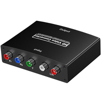 Convertidor de Componentes YPbPr a HDTV con Entrada de Audio RCA, Convierte Señal de Diferencia de Color Analógica a Digital HDTV para PS2, Xbox, DVD
