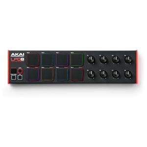 Akai Professional Lpd8 - Contrôleur MIDI USB pour ordinateur portable - 8 pads, 8 boutons - Noir et rouge - Product Image 1