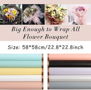 Gỗ Gỗ Dày Vàng Biên Giới Thạch Phim Matte Giấy Hoa Gói Giấy Chất Liệu Hoa Cửa Hàng Vật Liệu - Product Image 6