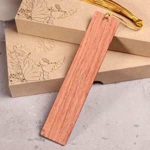 Marcapáginas Rectangular de Madera Natural Hecho a Mano, Pulido, para Grabado Láser, Regalo para Oficina - Product Image 4
