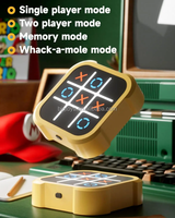 BJQ OEM 2025 nouveauté Portable électronique Tic-Tac-Toe jeu de société 4-en-1 famille amusant stratégie éducation plastique enfants jouets