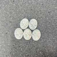 Approvisionnement direct usine Coquille naturelle blanche sculptée ovale pour bijoux DIY, broches, colliers, camées Yiwu 15X20MM