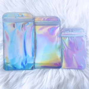 Yantuo Crystal colorful holographic laser film packaging bag plastic envelope pouch Self -sealing bag