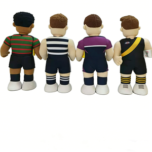Customized AFL Geelong <b>Cats</b> Richmond Tigers footy player soft <b>plush</b> doll, Four full-body footy player <b>plush</b> dolls - Product Image 4
