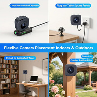 Kamera WiFi Nirkabel Pintar Terlaris Baru, Perekam Video HD Penglihatan Malam, Audio 2 Arah, Sensor CMOS ICloud, Kamera Mini