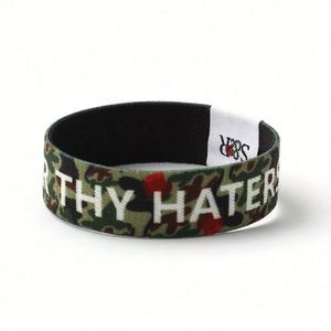 Fashion Wholesale Fabric <b>Bracelet</b> Elastic Wristband with Custom logo - Product Image 6