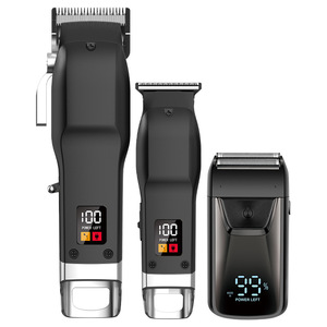 Set de Máquina de Cortar Pelo Eléctrica Tres en Uno Transfronterizo para Peluqueros con Pantalla Digital y Dispositivo de Aclarado - Product Image 5