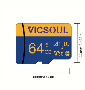 Carte mémoire Mini TF SD 2 Go 4 Go 8 Go 16 Go 32 Go 64 Go 128 Go Lastic A1 V30 Speed Bleu/Noir pour Appareil Photo DVR <span class=keywords><strong>PS2</strong></span> PSP - Product Image 2