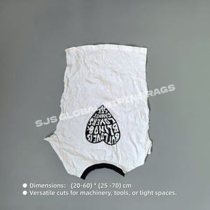 Trapos de limpieza blancos estampados IMPA 232906 - Trapos de algodón de alta calidad para limpieza en talleres, 20 kg, paños de limpieza blancos - Product Image 3