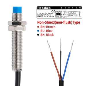 LJ8A3-1-Z/BY NO 3 Sensor Proximity Induktif 3 Kawat Saklar Pendekatan DC6-36V M8 10-30VDC 200mA Karet IP20 untuk Otomotif dan Rumah - Product Image 3