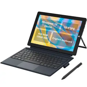 AWOW 10 10.1 Inch 2 In 1 Intel Celeron N4120 1280*800 8GB LPDDR4 128GB Emmc Win 10 Home Tablet PC With Keyboard And Pen