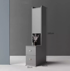 Glossy cột kệ với ngăn kéo kệ sách hỗ trợ mỹ phẩm kệ - Product Image 4