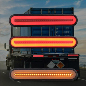 Imperméable 100 LED Remorque Camion Frein Lumière <span class=keywords><strong>3</strong></span> En 1 Néon Halo Bague Queue de Lumière D'arrêt De Frein Fluide Clignotant lampe 12-24V - Product Image 6