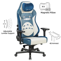 Fauteuil de Gaming Chinchilla Personnalisé en Gros avec Accoudoirs 4D, Dossier Haut, Cadre Métallique, Pivotant, Inclinable et Fonction Rafraîchissante