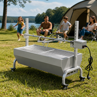 Barbecue au charbon de bois portable pour l'extérieur, grand modèle, sans fumée, barbecue commercial à vendre
