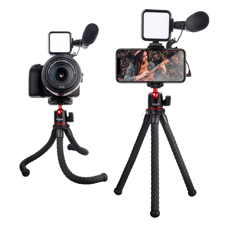 Coman New arrival Technology Vlogging Kit Iphone Mini Tripod For Mobile Phone Youtube Tik Tok
