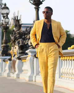 Мужской костюм из льна - Product Image 3