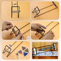 Kit de métier à tisser pour perles métalliques DIY, vente chaude personnalisée, ensemble de métier à tisser pour perles, fournitures pour perles, outils pour la fabrication de bijoux en plastique faits à la main