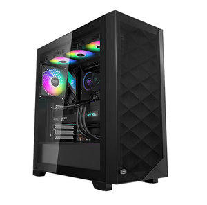 PCCOOLER C3D510 корпус для компьютера E-ATX материнской платы/9 слотов для вентиляторов/боковая панель из закаленного стекла/длина видеокарты 39 см - Product Image 4