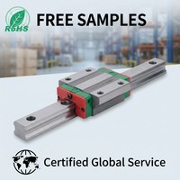 Rails de mouvement linéaire haute précision HGH20CA, blocs de guidage linéaire pour machines CNC et fraisage