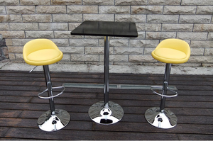 Tables de restaurant modernes meubles industriels de <span class=keywords><strong>cuisine</strong></span> table de bar pub à hauteur réglable en métal minimaliste en fer bar Tavolino - Product Image 5