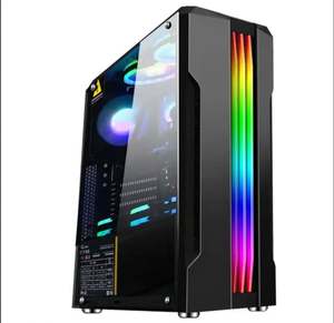 Boîtier de jeu à large corps Refroidissement par eau Verre trempé Boîtier PC <span class=keywords><strong>Gamer</strong></span> <span class=keywords><strong>Grand</strong></span> châssis Boîtier d'ordinateur de bureau avec ventilateur 8 RGB - Product Image 2