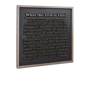 Wholesale Customized 3d Engraving Aluminum Memorial Plaques For Historic Memorial Markers