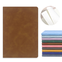 Carnet de notes A5 en cuir PU imprimé avec reliure cousue, plusieurs couleurs, pour usage professionnel et scolaire, vente en gros