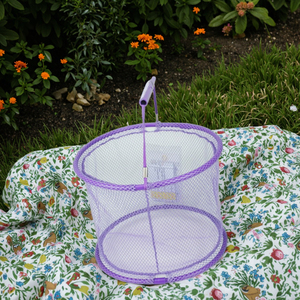 רשת סל אחסון צעצוע עגול סל קניות רשת - Product Image 3