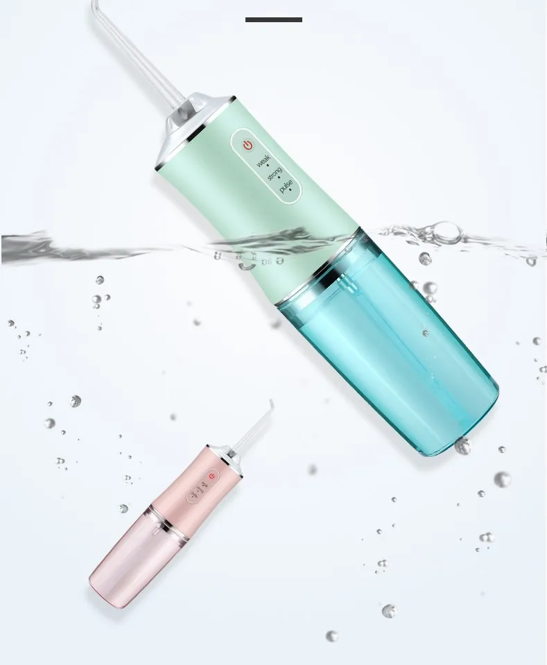 Long-Lasting Battery LifTravel Portable Rechargeable Oral Irrigator Cordless Water Flosser