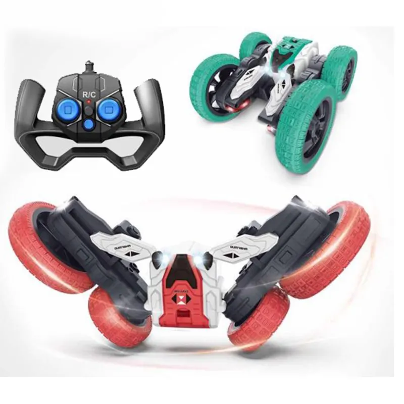 2.4G 360 Degree Rotating Car Toy Remote Control Toys RC Stunt Car with Flash LED Light