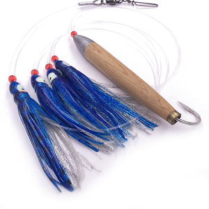 Señuelos de Pesca Weiyu, Señuelo para Marlin de 4.5 Pulgadas con Falda de Pulpo y Conector de Cedro, Cadena de Señuelos para Pesca de Atún - Product Image 3