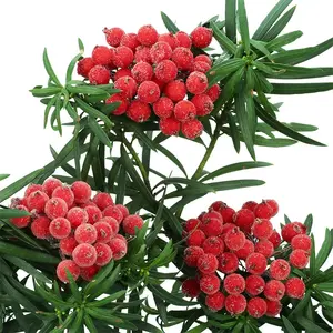 Simulation Weihnachten Kleine Beeren 40 Schaum Frost Tropfen Frucht fleisch Kleines Granulat Sen Abteilung Handgemachter Kranz DIY Zubehör