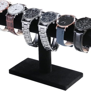 New Trendy Black <b>Custom</b> Size Acrylic Modern Watch Jewelry Display Rack Stand with <b>Custom</b> Logo Silk-Screen Printed - Product Image 1