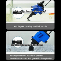 Pompe d'aspiration amovible OEM pour le changement d'eau des bassins, aspirateur de sable, algues et excréments pour bassins à poissons