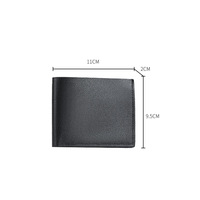 Promotion Bogia Portefeuille à deux volets pour hommes le moins cher en cuir PU Portefeuille minimaliste personnalisé à poche avant pour hommes