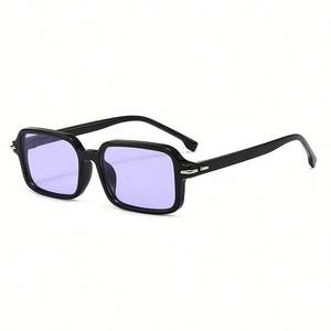 Lunettes de soleil carrées rétro tendance 2025 avec rivets, protection UV400, petite monture, personnalisables avec logo, pour hommes et femmes - Product Image 6