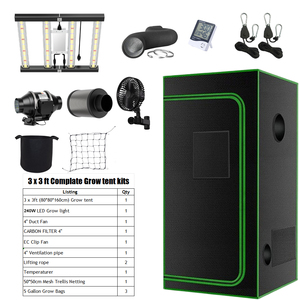 Kit Completo de Cultivo en Interior de 3x3 pies, 4x4 pies, 5x5 pies, <span class=keywords><strong>Invernadero</strong></span> Hidropónico con Luces LED <span class=keywords><strong>para</strong></span> <span class=keywords><strong>Plantas</strong></span>, Kit de Cultivo de Plántulas - Product Image 4