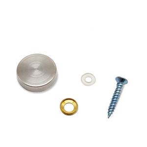 Accessoires de salle de bain : Vis de fixation murale en cuivre pur à fermeture douce et étanches pour miroir, design moderne pour chambre à coucher - Product Image 3
