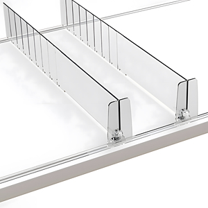 Séparateur d'étagère réglable en plastique acrylique pour pharmacie, magasin de détail et supermarché - Product Image 2