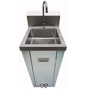 Lavabo a Pedale in Acciaio Inox/Lavabo Monoblocco per Lavaggio Mani/Lavabo Autoportante con Azionamento a Pedale - Product Image 4