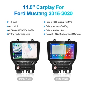 Lecteur vidéo automobile Navihua, autoradio, enregistreur, écran Carplay, radio stéréo, DVD, GPS, navigation pour Ford Mustang 2015-2020 - Product Image 6