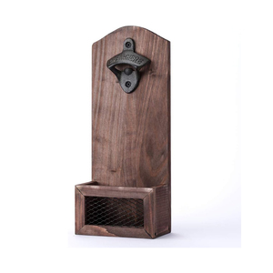 Tappi apribottiglie in legno Vintage <span class=keywords><strong>da</strong></span> parete Collector Catcher decorazione Bar regalo uomini amanti della birra Logo personalizzato uso del vino - Product Image 2