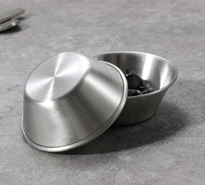 Coppette per Salse in Acciaio Inox di Grado Commerciale 1.5/2.5 oz, Ramekin in Metallo Riutilizzabili per Casa e Ristorante - Product Image 2