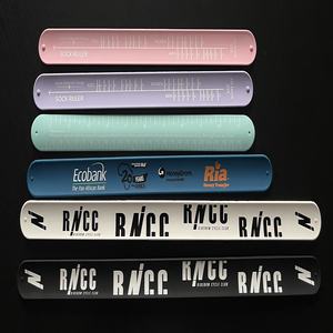 HF fabrika yüksek miktar rahat tokat bilezik özel baskı silikon bilek bandı ücretsiz örnek tokat bilezik - Product Image 5